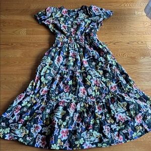 Floral Women’s Dress -  Multicolor